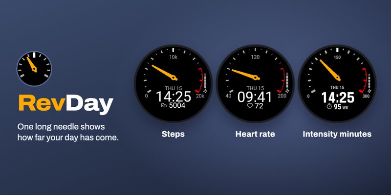 RevDay: speedometer for your steps