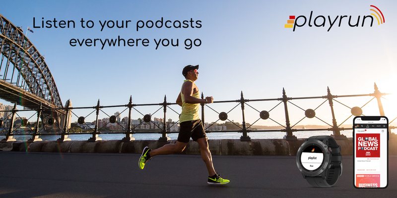playrun, all podcasts on your Garmin watch