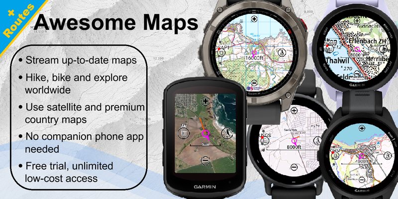 Awesome Maps (Free Topo Map & Routes + Offline)