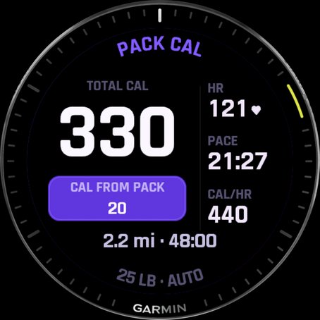 PackCal screenshot 2
