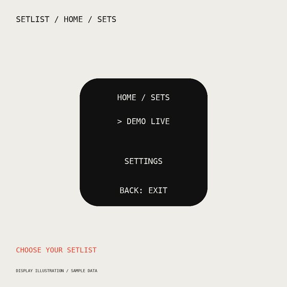 SETLIST screenshot 2