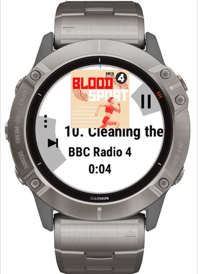 playrun, all podcasts on your Garmin watch screenshot 2