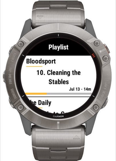 playrun, all podcasts on your Garmin watch screenshot 3