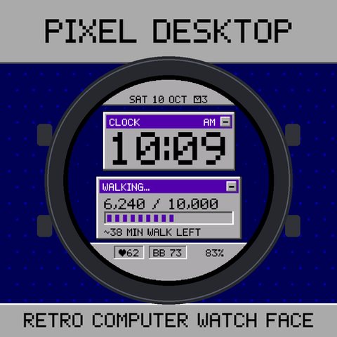 Pixel Desktop Watch Face